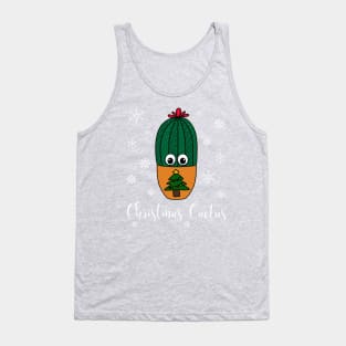 Christmas Cactus - Cactus In Christmas Tree Pot Tank Top